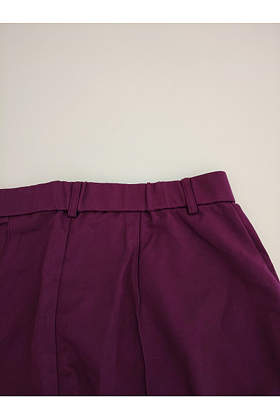 curvy me Fialové elegantní společenské kalhoty s puky Vel. DE 40 | curvy me | obrázek 8