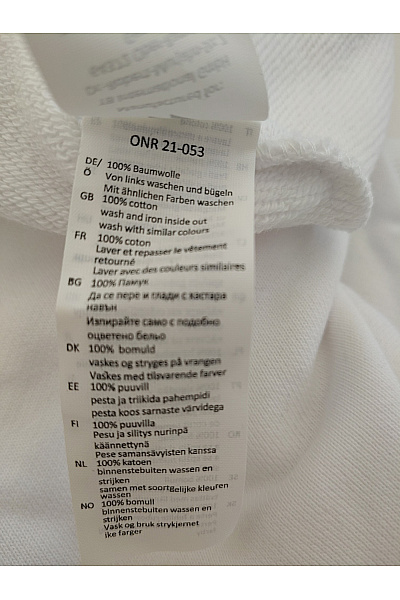 upscale Bílá pánská mikina s kapucí a potiskem ptáka Vel. M | upscale | obrázek 8