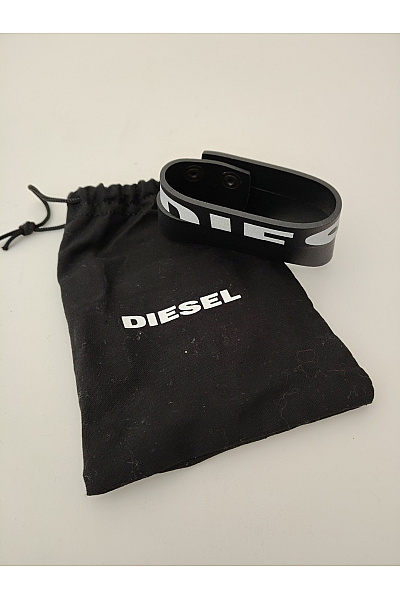 DIESEL černý náramek s nápisem | DIESEL | obrázek 6