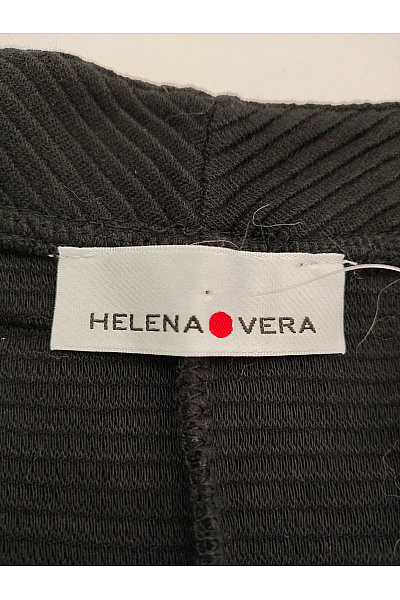 HELENA VERA Černý žebrovaný kardigan na knoflíky do véčka Velikost DE 42 | HELENA VERA | obrázek 7