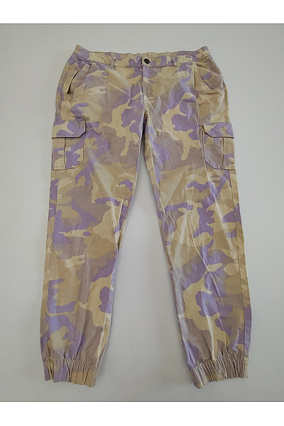 URBAN CLASSICS Bavlněné maskáčové cargo jogger kalhoty s kapsami Vel. 33 | URBAN CLASSICS | obrázek 2