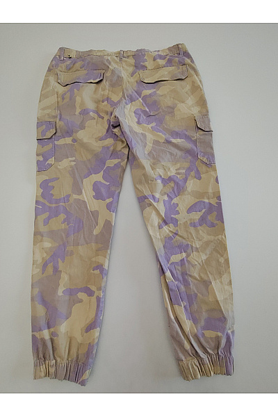 URBAN CLASSICS Bavlněné maskáčové cargo jogger kalhoty s kapsami Vel. 33 | URBAN CLASSICS | obrázek 3