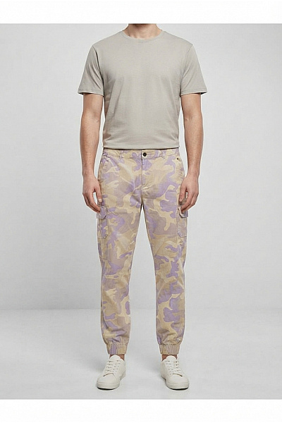 URBAN CLASSICS Bavlněné Maskáčové Cargo Jogger Kalhoty S Kapsami Vel. 33