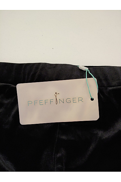 PFEFFINGER Černé sametové jogger tepláky Vel. DE 48 | PFEFFINGER | obrázek 6