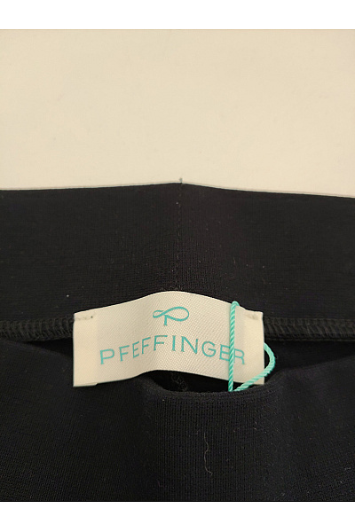 PFEFFINGER Černé elegantní kalhoty s vysokým pasem a puky Velikost DE 38 | PFEFFINGER | obrázek 7