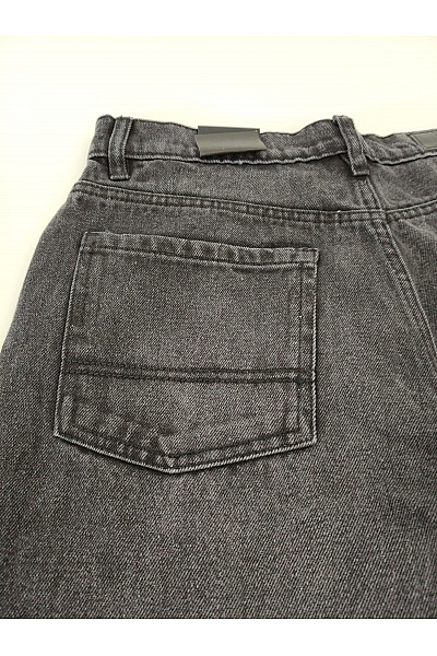 URBAN CLASSICS Dámské černé džíny s vysokým pasem wide leg Vel. 30 | URBAN CLASSICS | obrázek 9