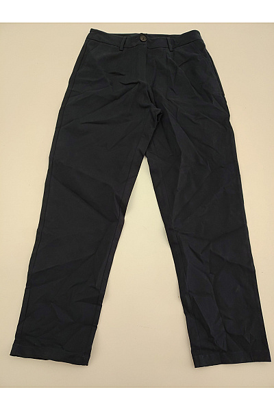 Fiora Blue Černé Bavlněné Chinos Kalhoty Velikost EU 36