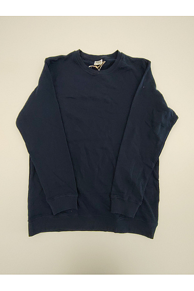 URBAN CLASSICS Pánská Bavlněná Mikina Crewneck Modrá Bez Potisku Velikost XXL