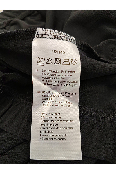 COUTURE LINE Černé široké společenské kalhoty s vysokým pasem Velikost DE 40 | COUTURE LINE | obrázek 7