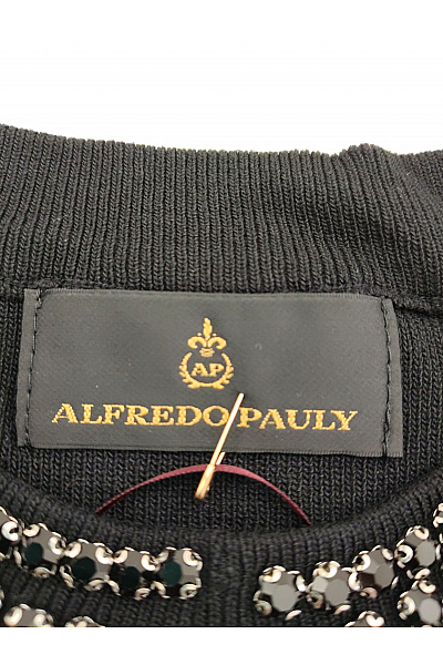 Alfredo Pauly Černý elegantní pulovr s perličkami Vel. EU 42 | Alfredo Pauly | obrázek 8