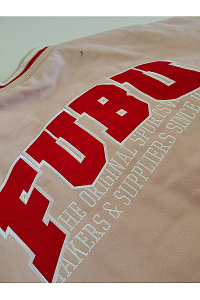 FUBU Růžová baseballová bomber bunda oversize Velikost L | FUBU | obrázek 4