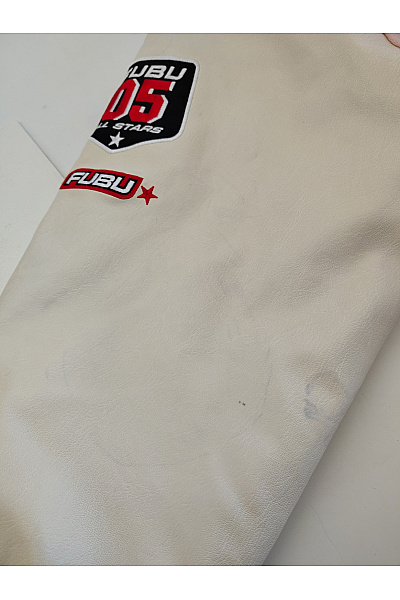 FUBU Růžová baseballová bomber bunda oversize Velikost L | FUBU | obrázek 11