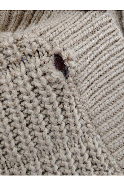Jana Ina Hnědý pletený kardigan na knoflíky oversized Velikost EU 42 | Jana Ina | obrázek 5