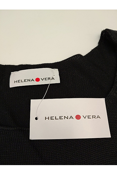 HELENA VERA Černobílý pruhovaný pletený pulovr s lodičkovým výstřihem Velikost DE 44 | HELENA VERA | obrázek 7