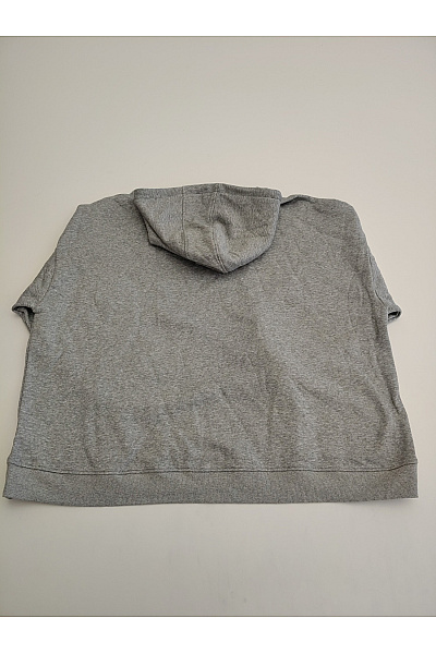 Dámská šedá bavlněná mikina s kapucí oversized Velikost 4xl | Unimoda | obrázek 4