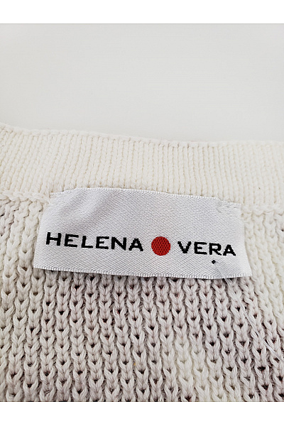HELENA VERA Barevný vzorovaný pletený pulovr s balonovými rukávy Velikost DE 44 | HELENA VERA | obrázek 5