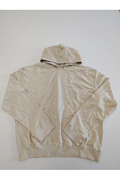 URBAN CLASSICS Béžová Bavlněná Mikina S Kapucí A Klokaní Kapsou Velikost XL