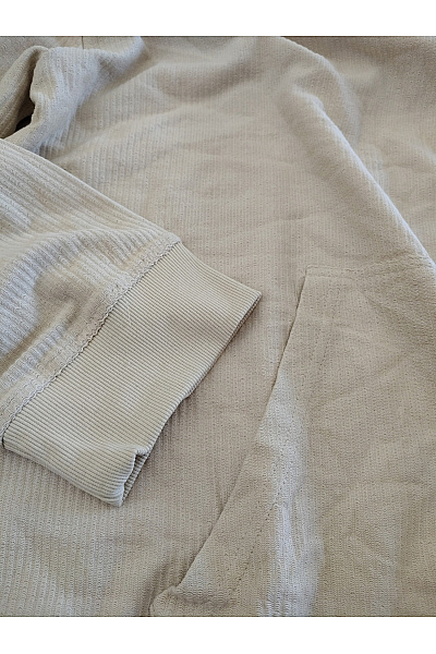 URBAN CLASSICS Béžová bavlněná mikina s kapucí a klokaní kapsou Velikost XL | URBAN CLASSICS | obrázek 3