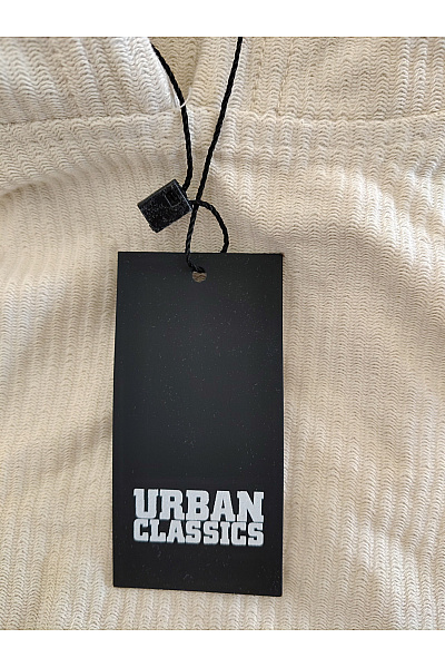 URBAN CLASSICS Béžová bavlněná mikina s kapucí a klokaní kapsou Velikost XL | URBAN CLASSICS | obrázek 4