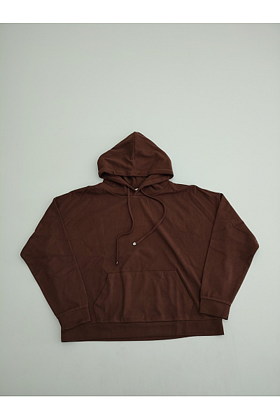 THOM By Thomas Rath Dámská Hnědá Oversized Mikina S Kapucí A Klokaní Kapsou Velikost DE 42