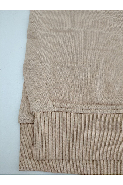 THOM By Thomas Rath Béžová dámská mikina se stojáčkem oversized bez potisku Velikost DE 50 | THOM By Thomas Rath | obrázek 2