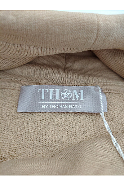 THOM By Thomas Rath Béžová dámská mikina se stojáčkem oversized bez potisku Velikost DE 50 | THOM By Thomas Rath | obrázek 5