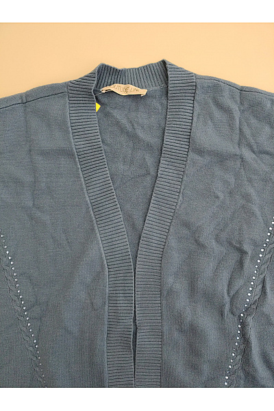 COUTURE LINE Dámský modrý pletený kardigan s flitry Vel. DE 46 | COUTURE LINE | obrázek 5