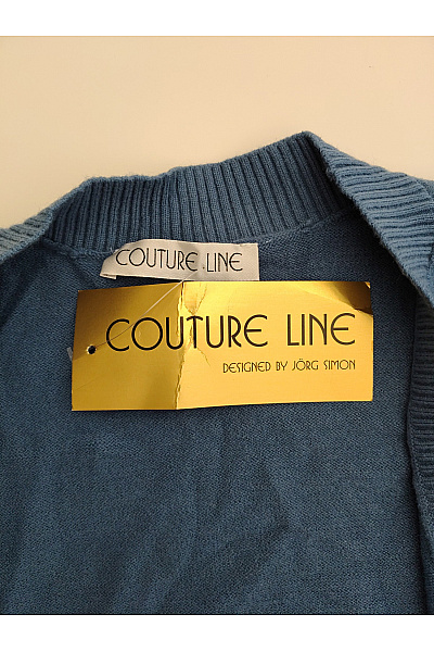 COUTURE LINE Dámský modrý pletený kardigan s flitry Vel. DE 46 | COUTURE LINE | obrázek 7