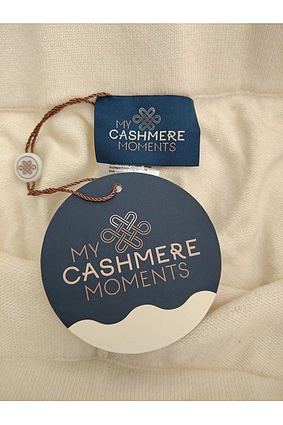 MY CASHERE MOMENTS Béžové vlněné pletené kalhoty s kapsami Vel. DE 42 | MY CASHERE MOMENTS | obrázek 5