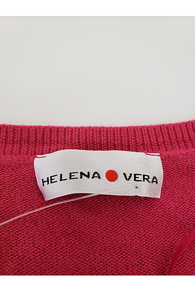 HELENA VERA Růžový dámský kardigan na knoflíky s výstřihem do V Vel. EU 36 | HELENA VERA | obrázek 4