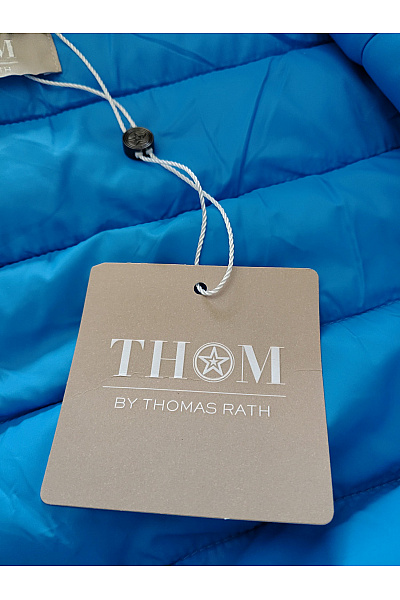 THOM By Thomas Rath Modrá prošívaná přechodová bunda s kapucí Velikost IT 42 | THOM By Thomas Rath | obrázek 9