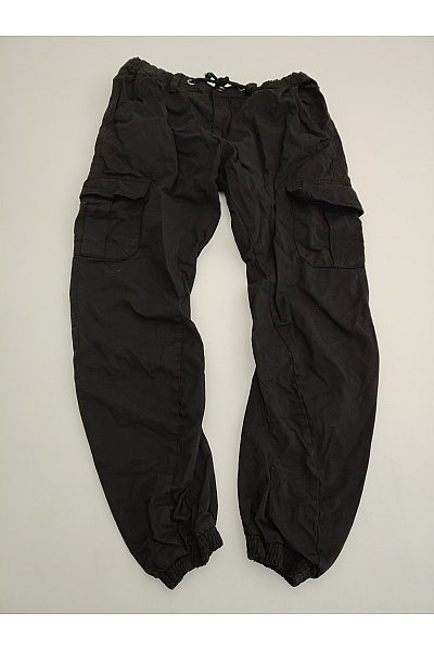 URBAN CLASSICS Černé bavlněné cargo kalhoty jogger s kapsami Velikost XL | URBAN CLASSICS | obrázek 2