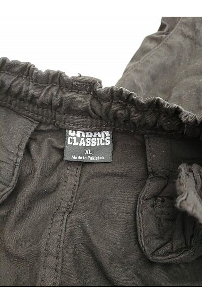 URBAN CLASSICS Černé bavlněné cargo kalhoty jogger s kapsami Velikost XL | URBAN CLASSICS | obrázek 4