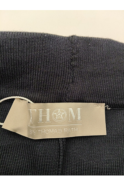 THOM By Thomas Rath Černé široké kalhoty s vysokým pasem a kapsami Vel. DE 36 | THOM By Thomas Rath | obrázek 5