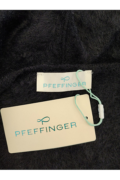PFEFFINGER Černý chlupatý kardigan s kapucí Velikost DE 38 | PFEFFINGER | obrázek 5