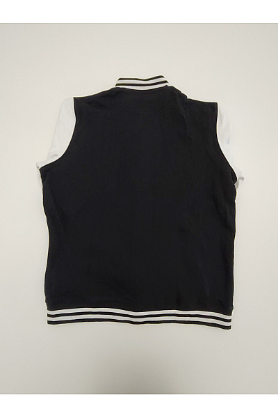 URBAN CLASSICS Černobílá bavlněná varsity bomber mikina Vel. XL | URBAN CLASSICS | obrázek 7