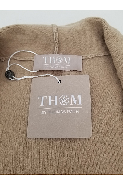 THOM By Thomas Rath Béžový pletený kardigan dlouhý basic Velikost DE 42 | THOM By Thomas Rath | obrázek 4