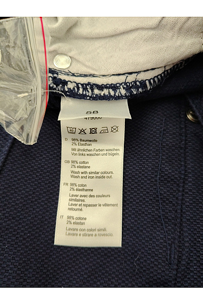 GENTLEMEN SELECTION Pánské modré bavlněné džíny rovné Velikost DE 58 | GENTLEMEN SELECTION | obrázek 8