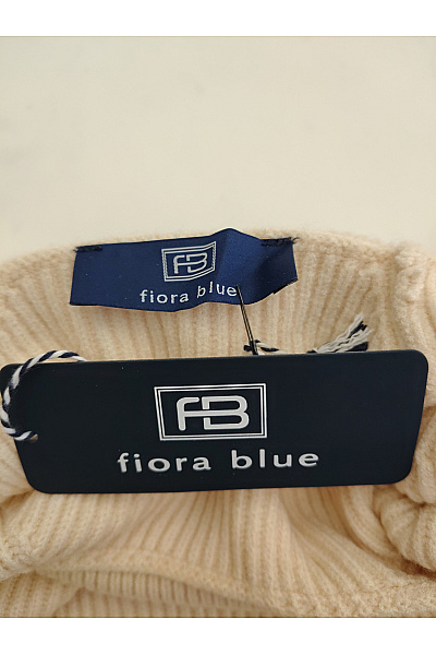 fiora blue Béžový pletený rolák s krátkým rukávem Velikost DE 44 | fiora blue | obrázek 7