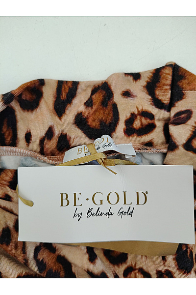 Belinda Gold Dámské tričko s dlouhým rukávem leopardí vzor se stojáčkem Vel. DE 48 | Belinda Gold | obrázek 5