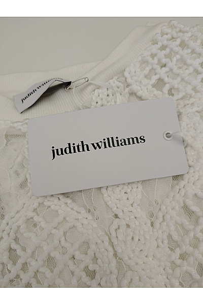 Judith Williams Bílá háčkovaná halenka s dlouhým rukávem boho Velikost DE 46 | Judith Williams | obrázek 9