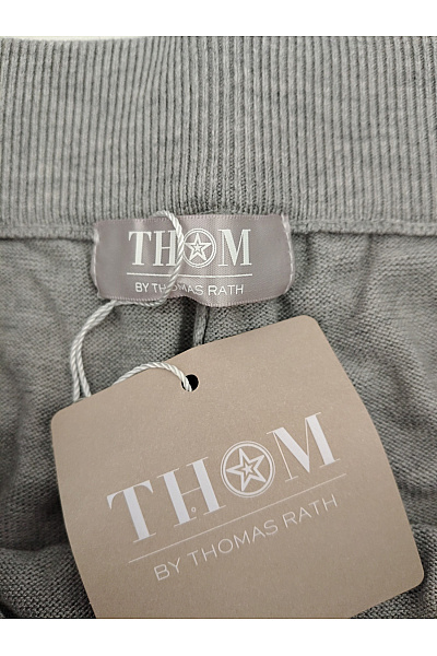 THOM By Thomas Rath Šedé úpletové tepláky jogger s kapsami Velikost DE 50 | THOM By Thomas Rath | obrázek 5