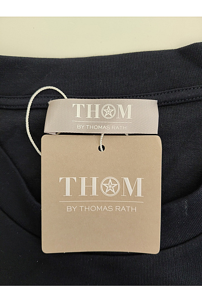 THOM By Thomas Rath Dámské černé bavlněné tričko s dlouhým rukávem a výšivkou Vel. DE 48 | THOM By Thomas Rath | obrázek 5