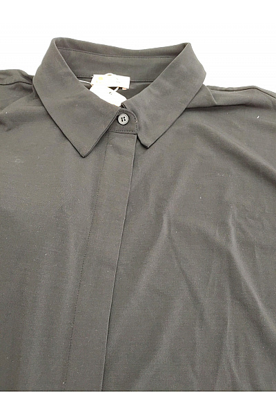 Let's Dress Černé košilové šaty midi volné minimalistické Velikost DE 40 | Let's Dress | obrázek 5