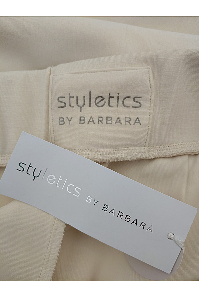 styletics by barbara Béžové dámské kalhoty s vysokým pasem a kapsami Velikost DE 44 | styletics by barbara | obrázek 6