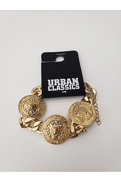 URBAN CLASSICS zlatý náramek s leopardím motivem | URBAN CLASSICS | obrázek 2