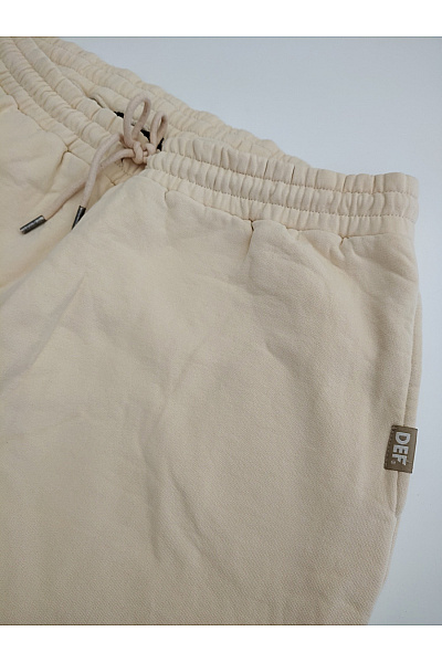 def Béžové bavlněné tepláky jogger s kapsami Vel. 2XL | def | obrázek 5