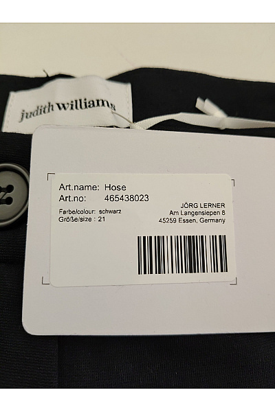 Judith Williams Černé elegantní společenské kalhoty s puky Velikost DE 21 | Judith Williams | obrázek 8