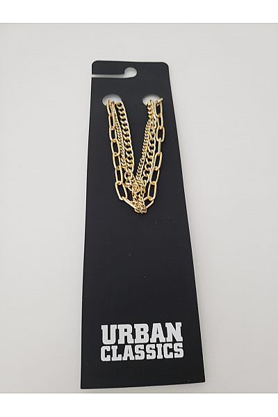 URBAN CLASSICS dámský vrstvený řetízkový náhrdelník zlatý | URBAN CLASSICS | obrázek 2