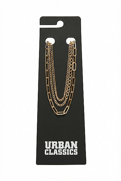 URBAN CLASSICS Dámský Vrstvený řetízkový Náhrdelník Zlatý